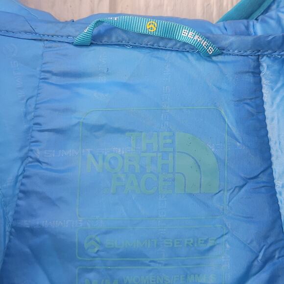 The North Face Puffer Hooded Jacket M Summit Series 800 Turquoise Granola EUC - Picture 9 of 11